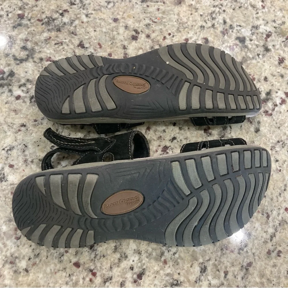 Earth Origins by earth black/gray Sophie sandals in size 7 Preowned Good Condt - Picture 11 of 11